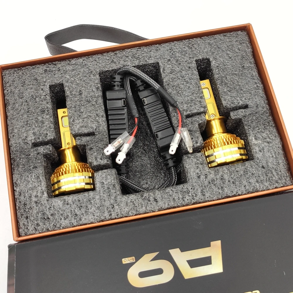 LED autožárovky H1 A9 COB canbus 40000lm 2x200W 6000K, sada 2ks