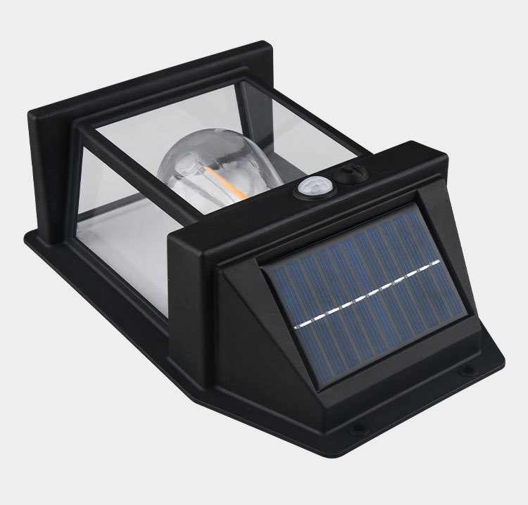 Sada 5ks solární nástěnné světlo s detektorem pohybu RETRO 600LM 120°