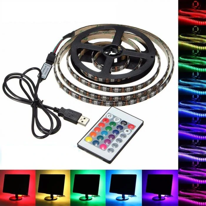 VÝPRODEJ - LED RGB pásek za TV a PC, délka 5m