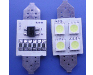 CAN-BUS sufitka bílá - Super Light, 4 SMD LED, 36mm, 1ks