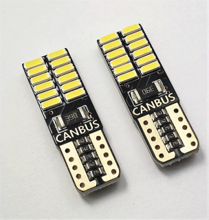 CAN-BUS parkovací světlo, T10 (W5W), 24xSMD, bílé 1ks
